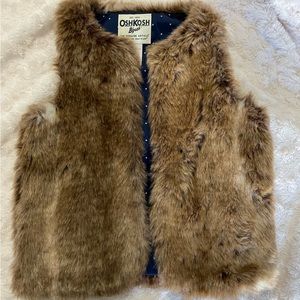 Girls Size 5 Faux Fur Vest